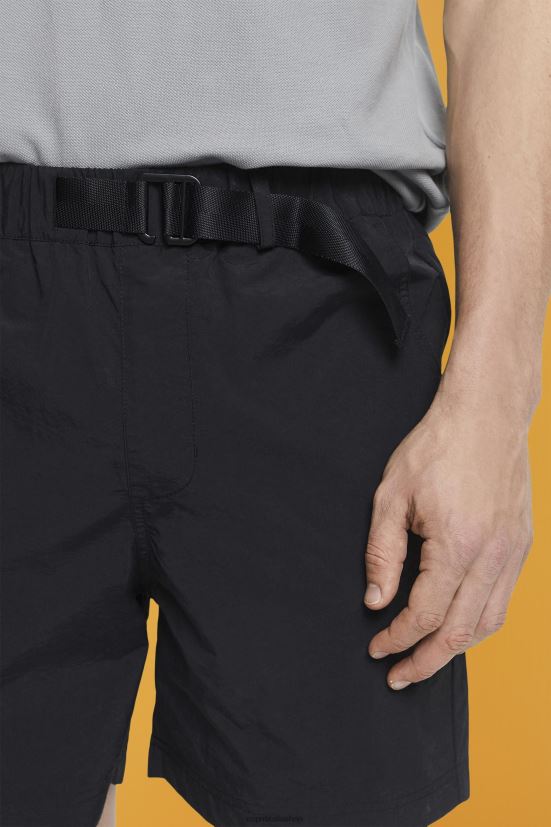 Esprit pantaloncini con cintura integrata nero uomini pantaloncini 4RNDH671