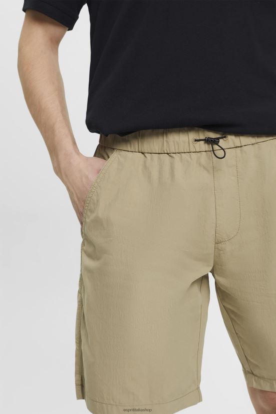 Esprit pantaloncini lavati leggeri beige uomini pantaloncini 4RNDH758