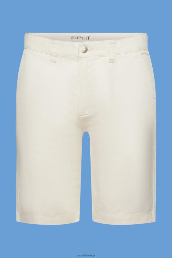 Esprit pantaloncini stile chino beige crema uomini pantaloncini 4RNDH750