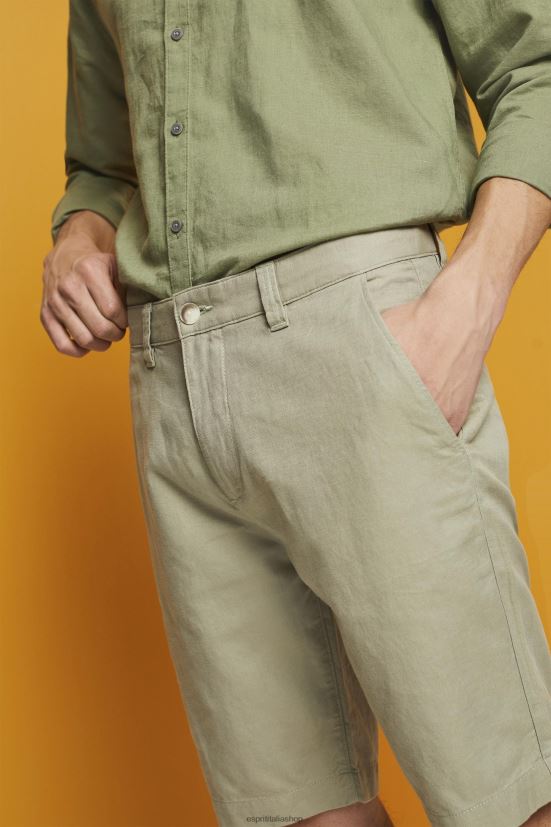 Esprit pantaloncini stile chino verde chiaro uomini pantaloncini 4RNDH673