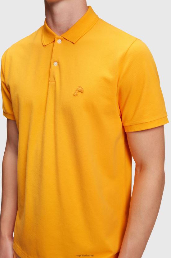 Esprit Polo classica del Dolphin Tennis Club arancia uomini polo 4RNDH892