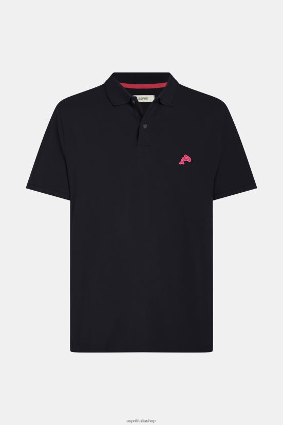 Esprit Polo classica del Dolphin Tennis Club nero uomini polo 4RNDH891