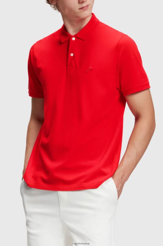 Esprit Polo classica del Dolphin Tennis Club rosso uomini polo 4RNDH896