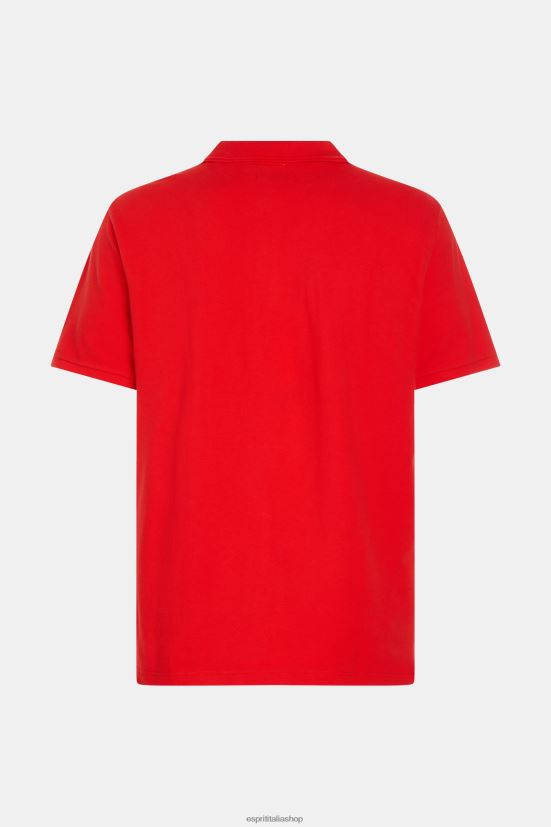 Esprit Polo classica del Dolphin Tennis Club rosso uomini polo 4RNDH896