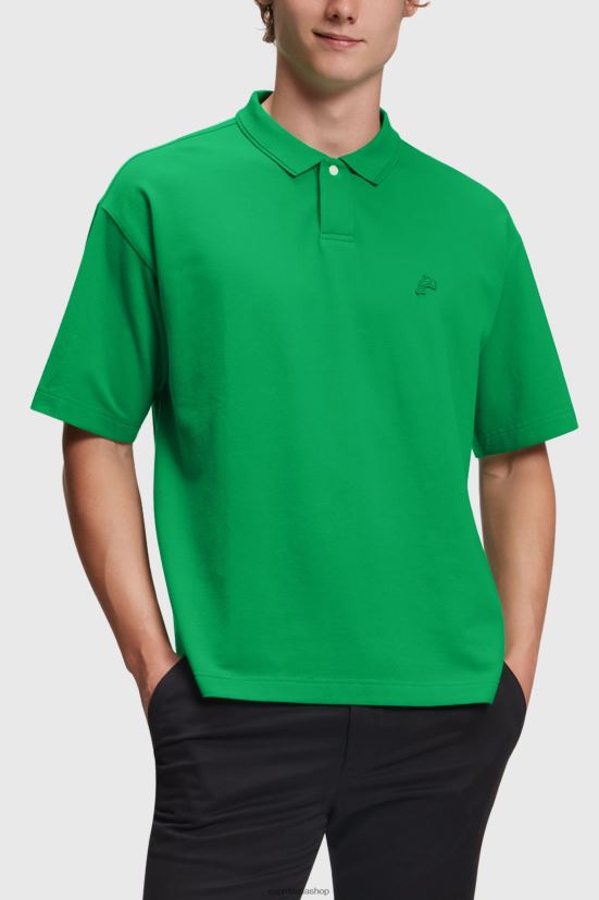 Esprit polo rilassata del Dolphin Tennis Club verde uomini polo 4RNDH875