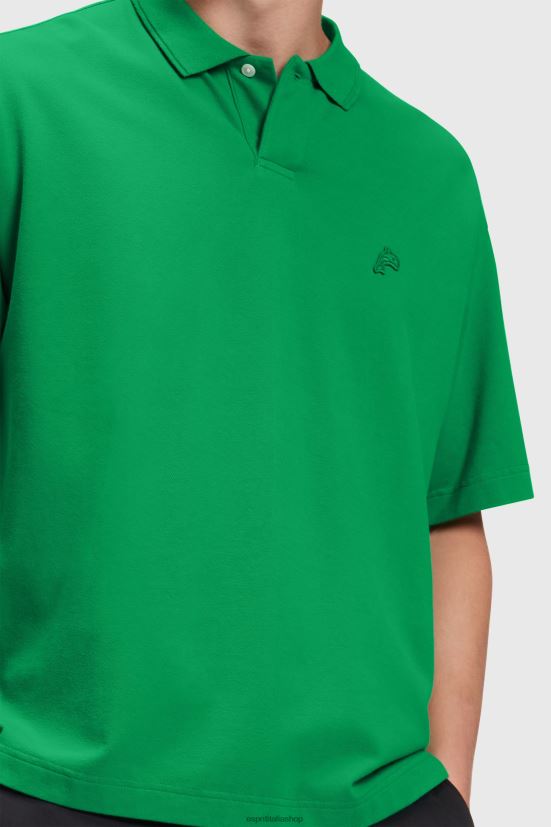 Esprit polo rilassata del Dolphin Tennis Club verde uomini polo 4RNDH875