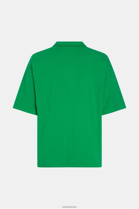 Esprit polo rilassata del Dolphin Tennis Club verde uomini polo 4RNDH875